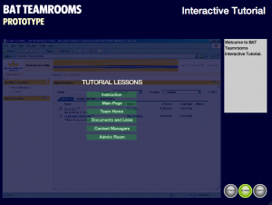 BAT Teamrooms interactive tutorials screenshot 1