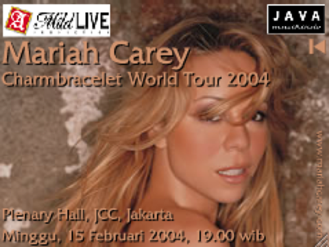 Mariah Carey web banner for Java Musikindo screenshot