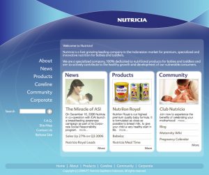Nutricia Indonesia website screenshot 1