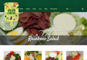 Salad Circus website screenshot 1