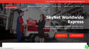 Skynet Worldwide Express Indonesia website development screenshot 1
